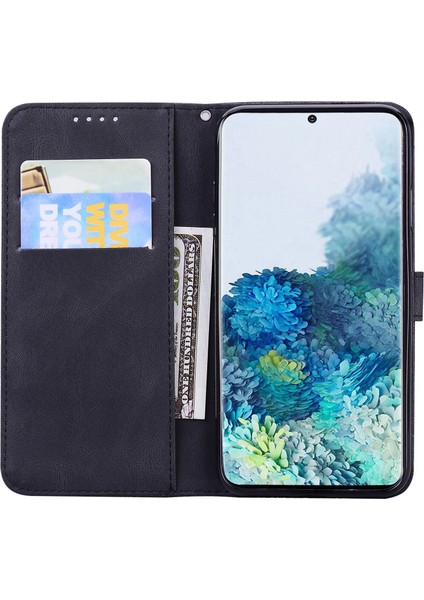 Samsung Galaxy S20 Artı Retro Çevir Cüzdan Kabartma Kelebek Kapak - Siyah(Yurt Dışından) fırsatları