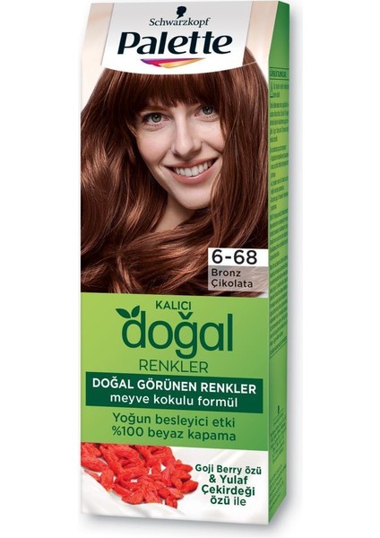 Schwarzkopf Palette Kalıcı Doğal Renkler 6-68 Bronz Çikolata Saç Boyası