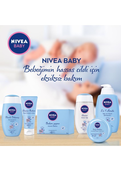 NIVEA Baby Pişik Önleyici Krem 100ml; Hassas Bebek Cilt;Alkol ve Paraben İçermez; Cilt Tahriş Önler