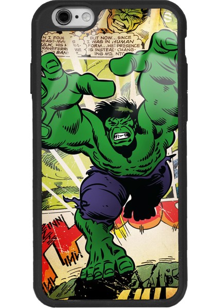 Apple iPhone 6 - 6s Hulk Tasarımlı Glossy Telefon Kılıfı