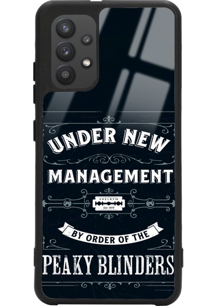 Samsung A32 Peaky Blinders Management Tasarımlı Glossy Telefon Kılıfı