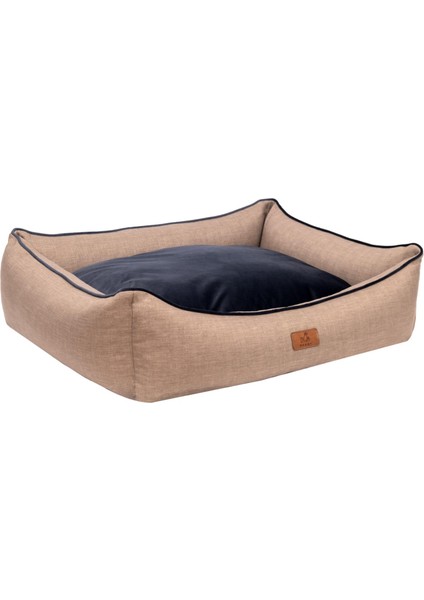 Lola Kedi ve Köpek Yatağı Small Hasır Lacivert 50X38X25 cm
