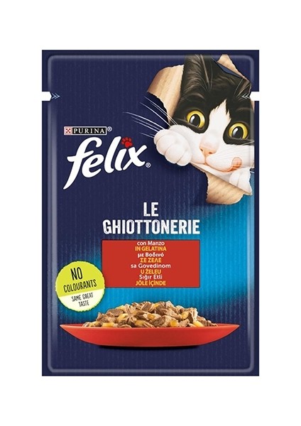 Sığır Etli Yetişkin Kedi Konservesi Pouch 6X85 gr