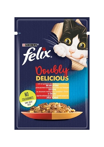 Sığır Etli & Tavuklu Yetişkin Kedi Konservesi 6X85 gr