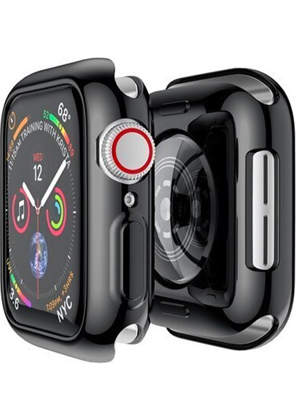 Apple Watch Uyumlu 7 41MM 360 Koruma Ultra Slim Silikon Kılıf