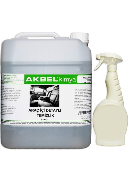 Araç İçi Detaylı Temizlik 5 Kg+Uygulama Spreyi