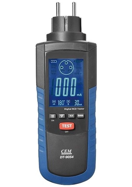 DT-9054 Kaçak Akım Rölesi Rcd Test Cihazı