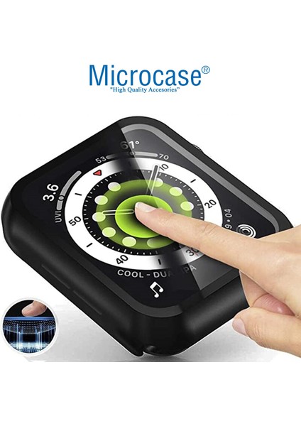 Apple Watch Uyumlu 7 41MM Ekran Korumalı Sert Slim Rubber Kılıf - Mat Pembe indirimleri