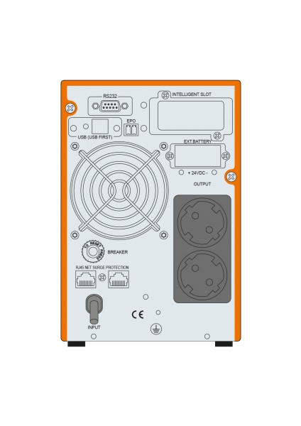 Powerpack Se 1 Kva Online UPS(2x9A Akü)