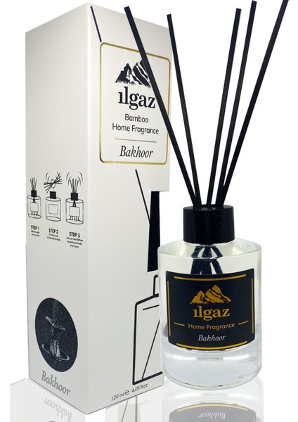 Home Fragrance Çiçek Bakhoor Bambu Çubuklu Kalıcı Arabic Home Parfüm 120 ml