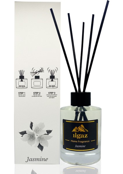 Home Fragrance Yasemin Çiçeği Bambu Çubuklu Oda Kokusu 120 ml