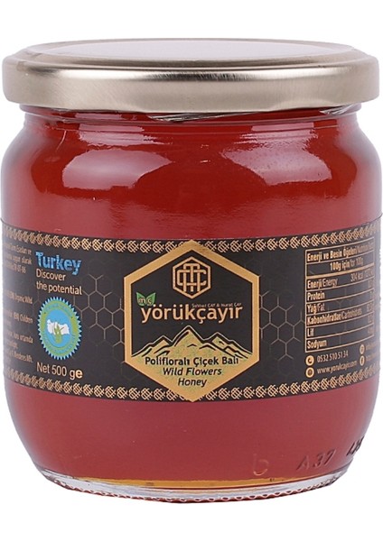 Organik Polifloralı Bal 500 gr