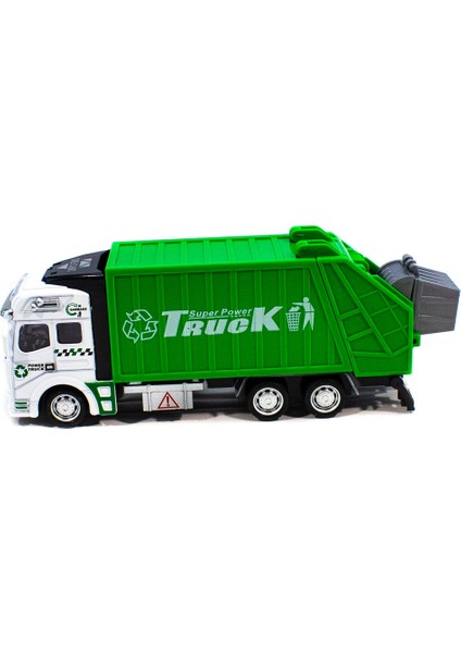 Oyuncak Çöp Kamyonu Metal Çek bırak 20 Cm