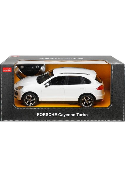 Rastar 1:14 Porsche Cayenne Turbo Uzaktan Kumandalı Işıklı Araba 04413 Beyaz