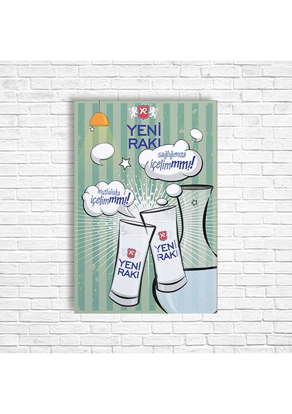 Çay Retro Ahşap Poster