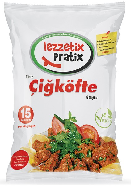 Lezzetix Pratix Etsix Çiğ Köfte Harcı 430 gr