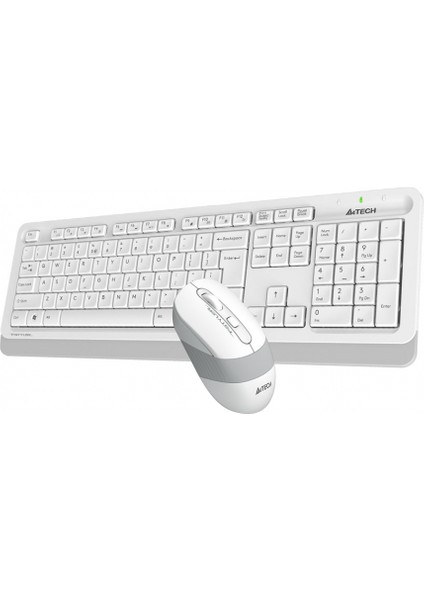 A4 Tech FG1010 Beyaz Fstyler Türkçe Q 2.4GHz Kablosuz Klavye Mouse Set