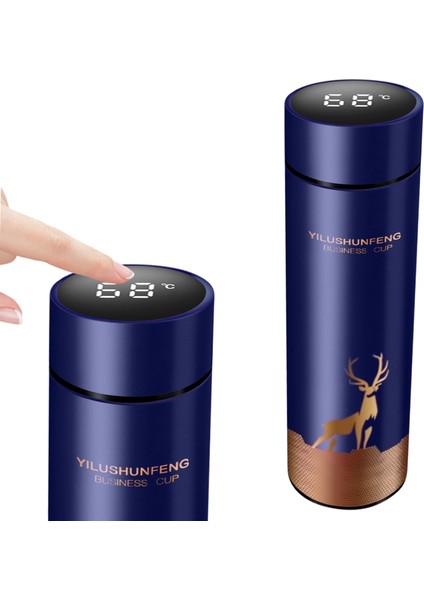 Akıllı Sıcaklık Göstergesi Vakum Yalıtımlı Şişe 17.6oz (Yurt Dışından)