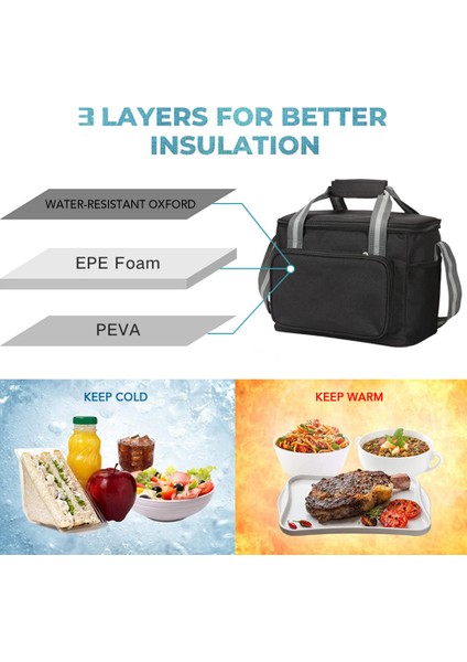 Shopfocus 15L Soğutucu Çanta Seyahat Yürüyüşü Plaj Piknik Barbekü (Yurt Dışından) fırsatları