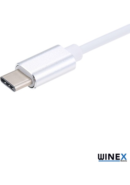 Type-C To 3.5mm Aux ve Mikrofon Dönüştürücü Adaptör