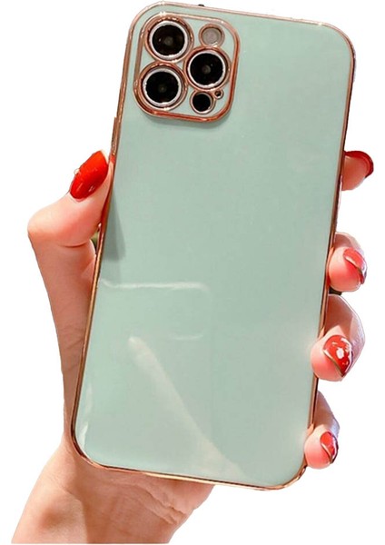 Apple iPhone 13 Pro Max Kılıf Luxury Yumuşak Silikon Kamera Korumalı Kılıf