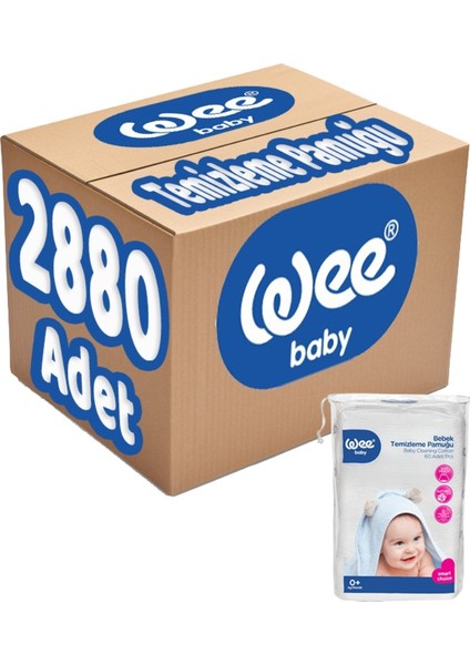 Bebek Temizleme Pamuğu 2880 Adet (48PK*60)