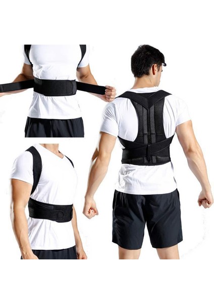 Dik Durus Korsesi Kambur Önleyici Kadın Erkek Doğru Durma Çift Balenli Korse