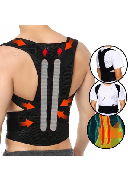 Medikal Kambur Için Korse Dik Durus Korsesi Sırt Düzleştirici Korse Kifoz Skolyoz Korsesi Yelek