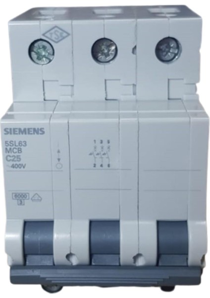 3X25A C/6ka W Otomatik Sigorta Siemens