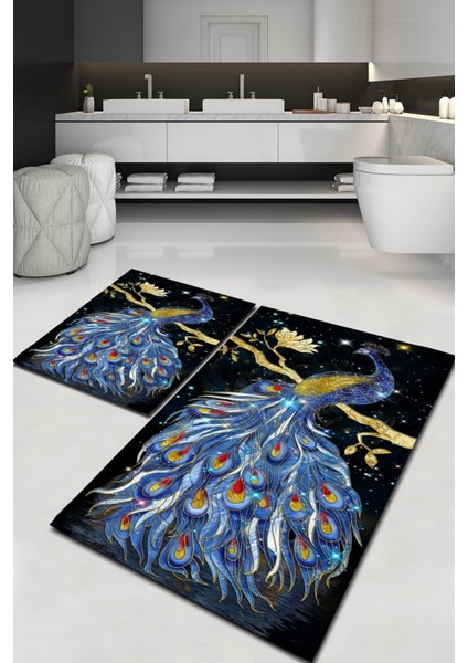 Tavus Kuşu 2'li Halı Takımı (60X100/40X60) - ES1317