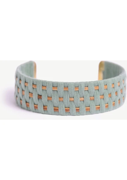 Bambu Detaylı Cuff Bileklik