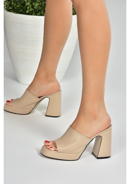 Ten Kalın Topuklu Kadın Terlik M404100409 modelleri
