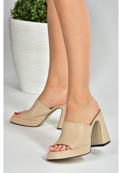Ten Kalın Topuklu Kadın Terlik M404100409 indirimleri