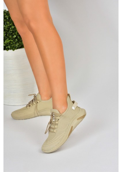 Bej Triko Kumaş Kadın Spor Ayakkabı M702006204 modelleri