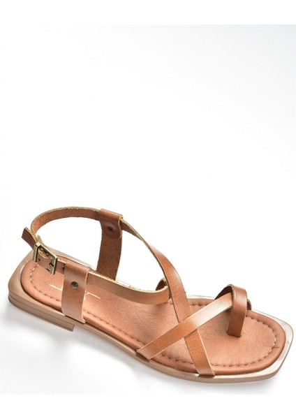 Taba Hakiki Deri Parmak Arası Kadın Sandalet M291841203 indirimleri