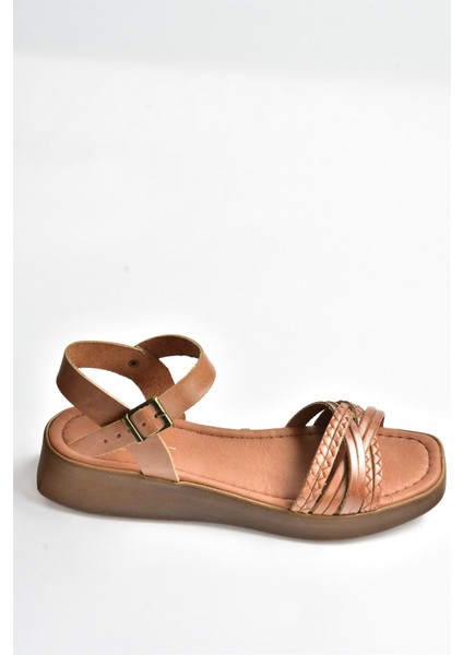 Taba Hakiki Deri Günlük Kadın Sandalet M291030503 indirimleri