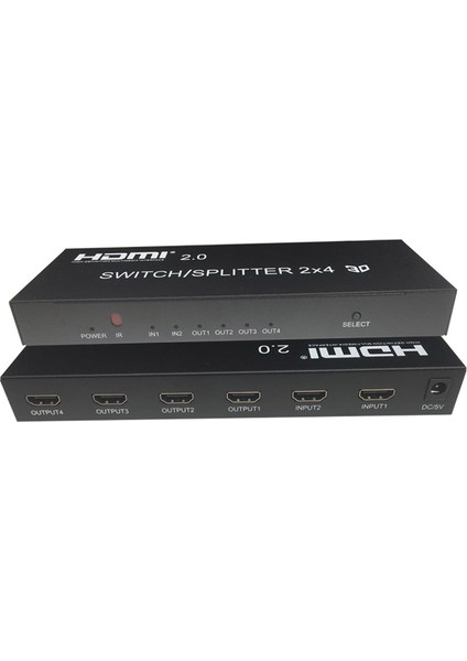 HDMI 2.0 2x4 Switcher/splitter 4kx2k-60Hz Switcher Splitter