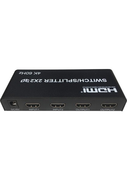 4kx2k-60Hz 2 Port HDMI 2.0 2x2 Switcher Splitter