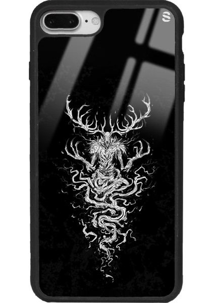 Apple iPhone 7 Plus - 8 Plus Witcher 3 Deer Tasarımlı Glossy Telefon Kılıfı