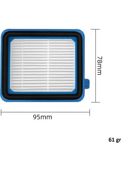 Electrolux Uyumlu 140117409023 Pure F9 PF91-4IG Alrgy Dik Elektrikli Süpürge Hepa Filtre