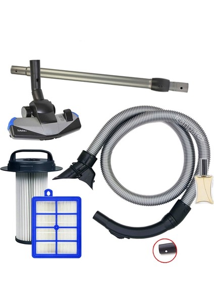Philips Uyumlu Fc 9200 9205 9219 Marathon Süpürge Triactive Emici Pimli Boru Filtre Set Hortum Seti