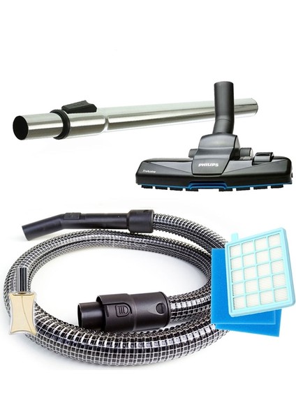 Philips Uyumlu Fc 8475 8477 8671 9323 9542 Süpürge Boru Compact Emici Filtre Telli Hortum Seti