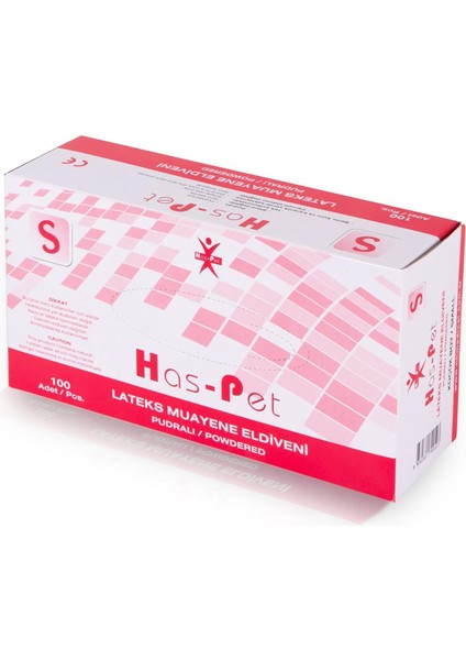 Lateks Eldiven Pudralı Küçük (S) - 100 Adet