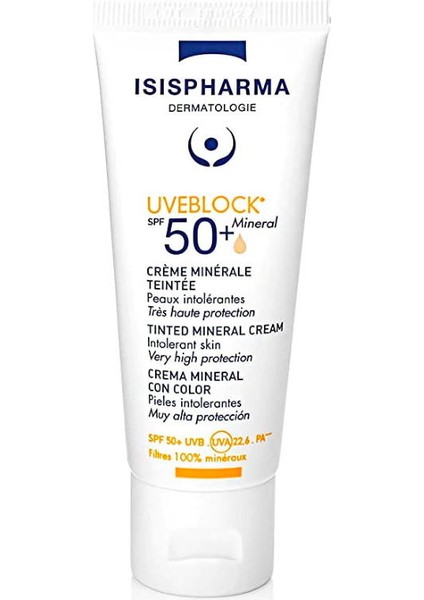 Uveblock Mineral Renkli Güneş Koruyucu SPF50+ 40ML