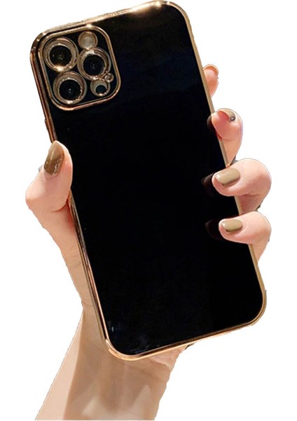 Apple iPhone 13 Pro Kılıf Luxury Yumuşak Silikon Kamera Korumalı Kılıf