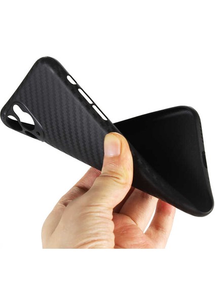 Apple iPhone 11 Pro Max Kılıf Ultra İnce Esnek Karbon PP Fiber Kapak Siyah