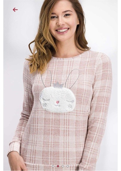 AR1055-S Kadın Bunny Pijama Takımı