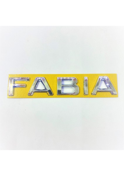 SKODA UYUMLU Fabia Bagaj Yazısı Yeni Model 130mm-22mm