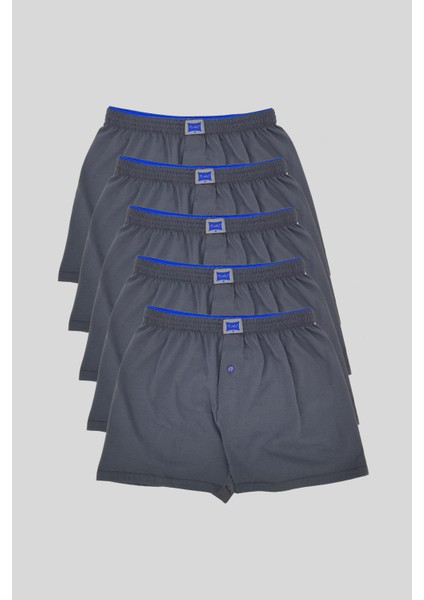 5'li Erkek Füme Boxer %100 Pamuklu