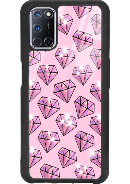 Oppo A52 - A72 Diamond Tasarımlı Glossy Telefon Kılıfı